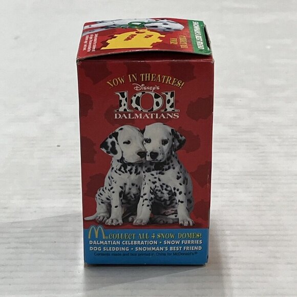 McDonalds Disney 101 Dalmations Snow Dome Globe Snowman's‎ Best Friend 1996 NOS - Picture 4 of 7
